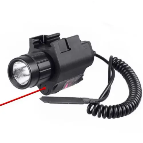 Tactical Red Laser - LED Flashlight Combo