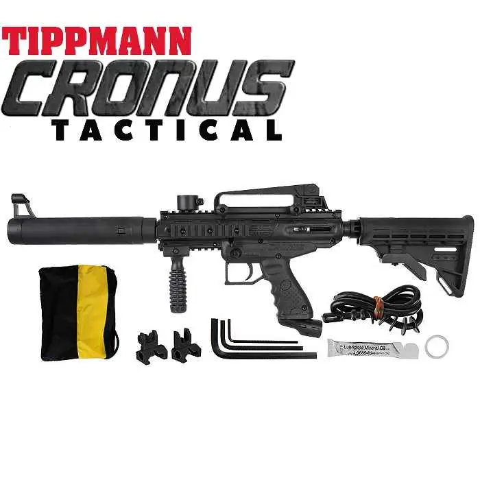 Tippmann Cronus Paintball Gun Tactical Edition Black Black 