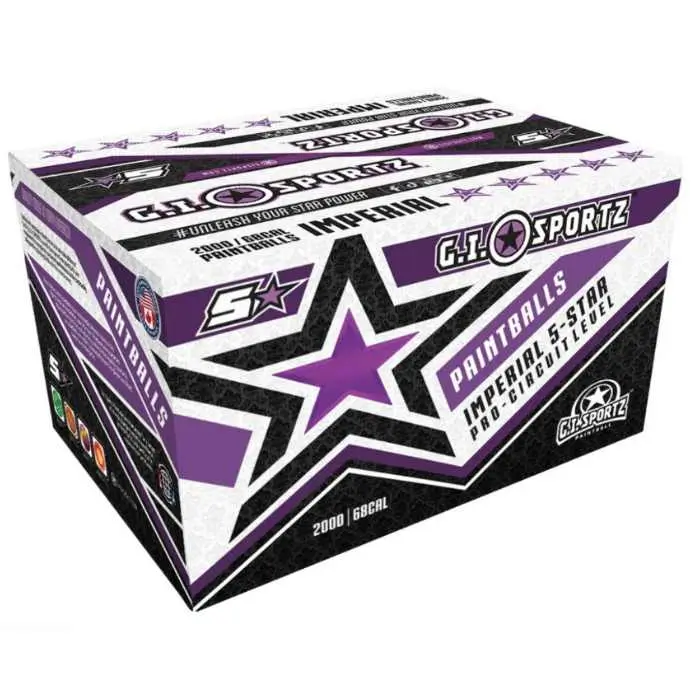 GI Sportz 5 Star Paintballs 2000 Rounds