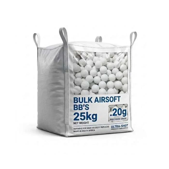 Bulk Airsoft BB’s 0.20g 25kg Bag – 6mm